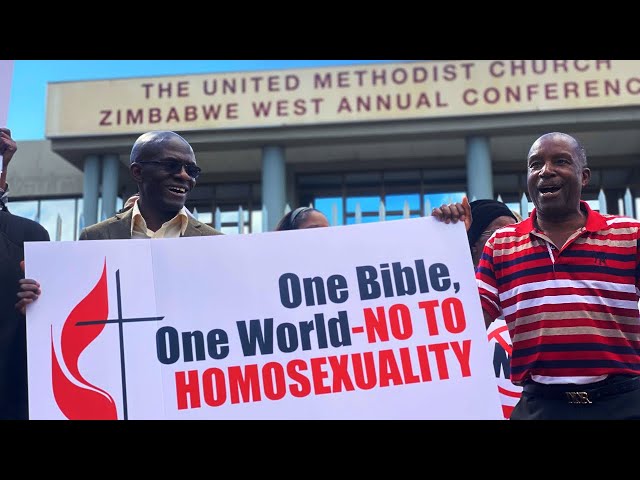 United Methodist  Zimbabwe Anti-Same Marriages  Demonstration