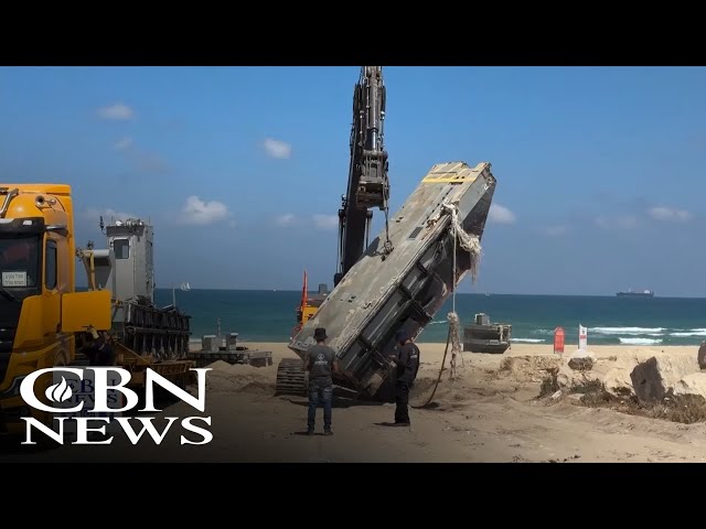 ⁣$1.5B US Taxpayer-Funded Aid Pier Busts Apart in Gaza
