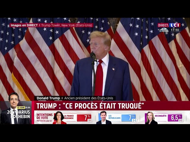 ⁣Trump : "ce procès était truqué"