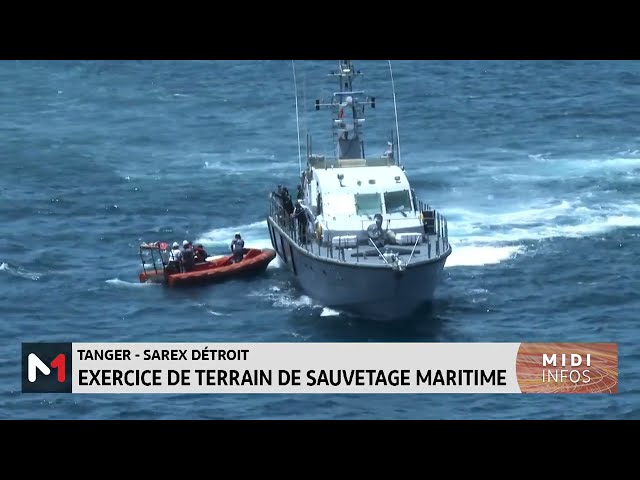⁣SAREX Détroit 2024 : exercice de terrain de sauvetage maritime