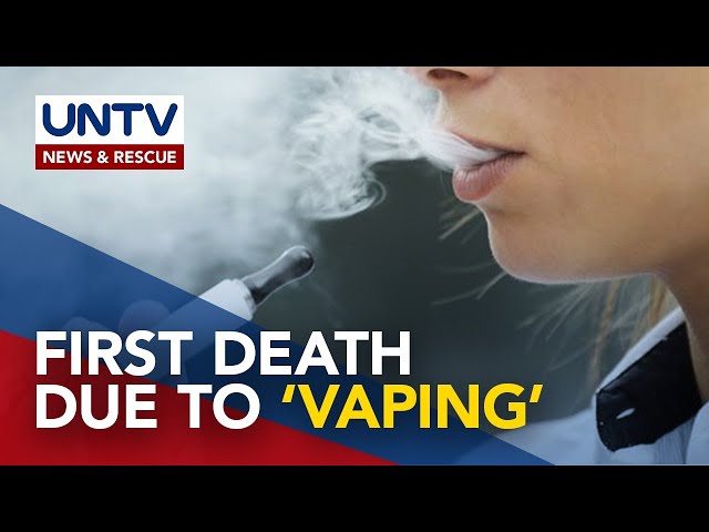 ⁣DOH announces first confirmed recorded death linked to vaping
