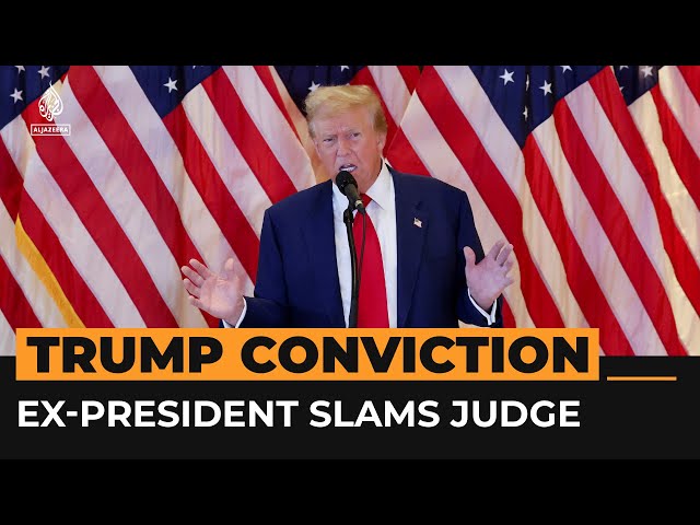 ⁣‘Looks like an angel, but really a devil’: Trump slams judge after conviction | AJ #Shorts