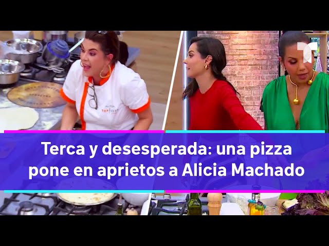 ⁣Top Chef VIP | Terca y desesperada: una pizza pone en aprietos a Alicia Machado