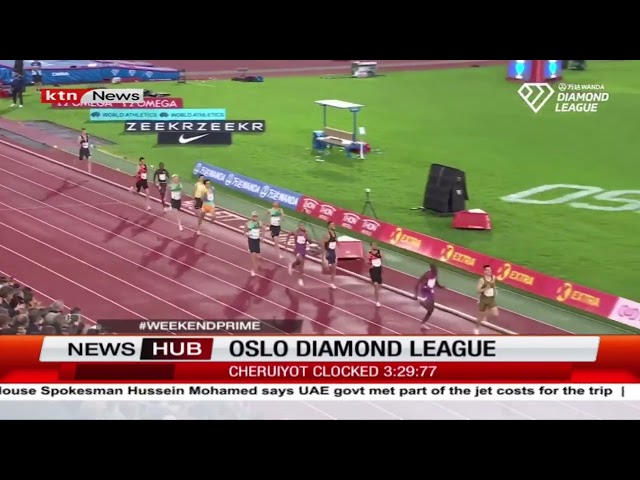 ⁣Oslo Diamond League, Cheruiyot finished second in 1500m