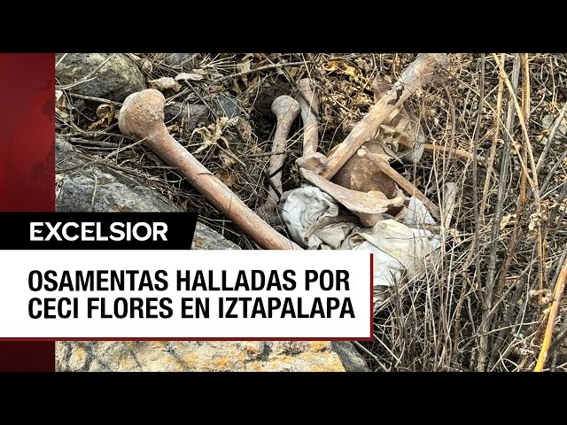 ⁣Ceci Flores ubica supuestos restos humanos en Iztapalapa