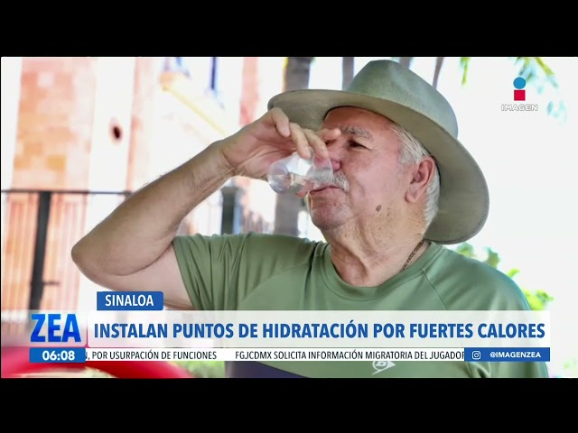 ⁣Instalan puntos de hidratación en diferentes municipios de Sinaloa