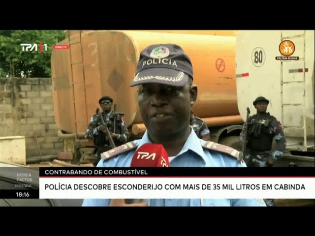 ⁣Contrabando de Combustível : Polícia descobre esconderijo com 35 mil litros em Cabinda