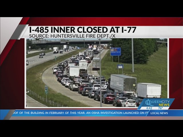 ⁣One injured from I-485 crash involving tractor-trailer