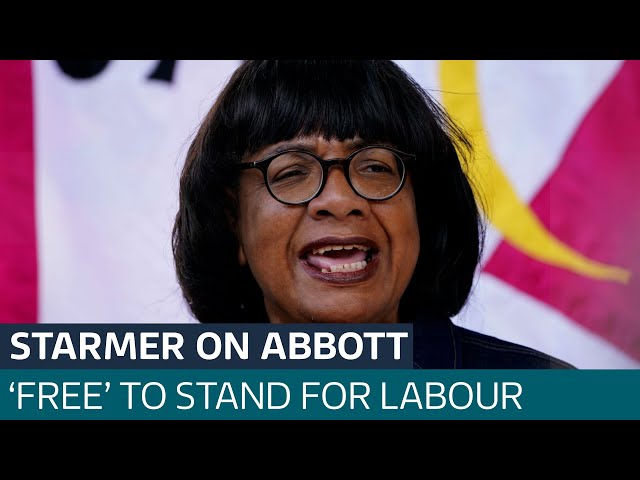 ⁣Diane Abbott is 'free to stand' as a Labour candidate, says Starmer | ITV News