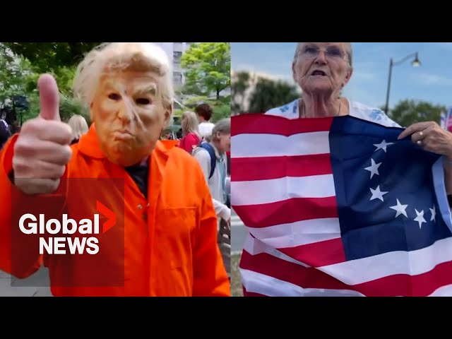 ⁣Trump supporters blast guilty verdict as “sadness for America,” while critics celebrate conviction