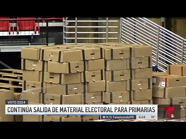 ⁣CEE despacha material electoral para las primarias