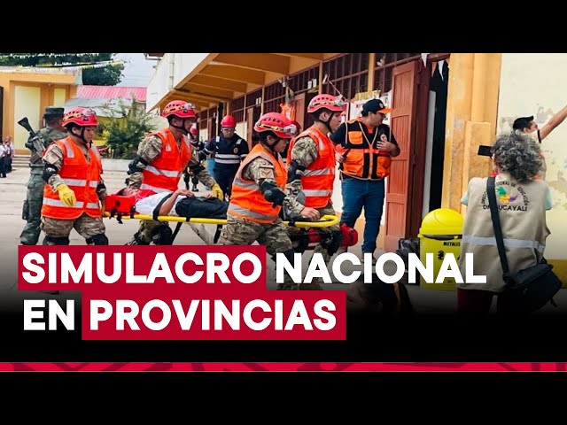 Simulacro Nacional 2024: así se vivió la participación ciudadana en las regiones