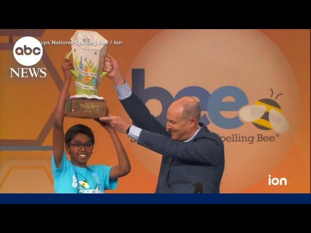 ⁣12-year-old wins Scripps National Spelling Bee