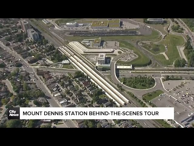 ⁣Behind-the-scenes tour of Mount Dennis station in west-end Toronto