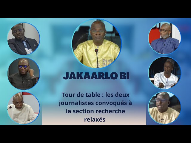 ⁣Jakarlo bi - Tour de table : les deux journalistes convoqués à la section recherche relaxés