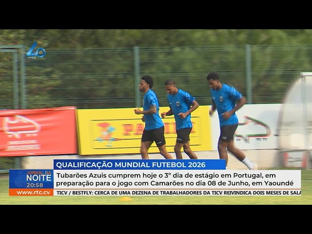 ⁣Tubarões Azuis cumprem hoje o 3º dia de estágio em Portugal, em preparação para o jogo com Camarões