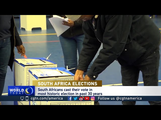 ⁣South Africans reject ruling ANC in early election results