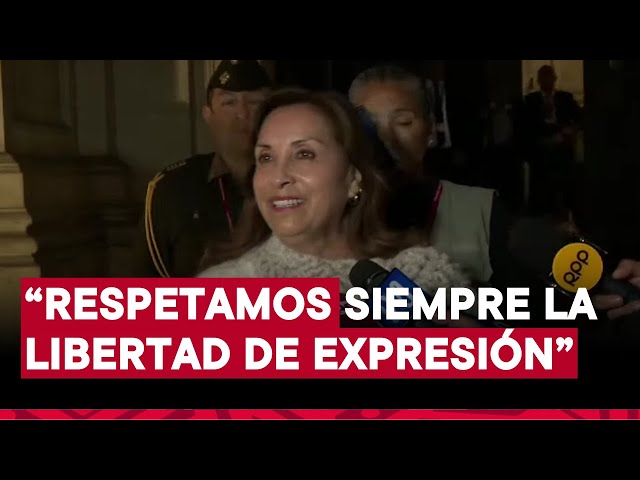 ⁣Presidenta Dina Boluarte se refirió tras el incidente con periodistas en el COEN