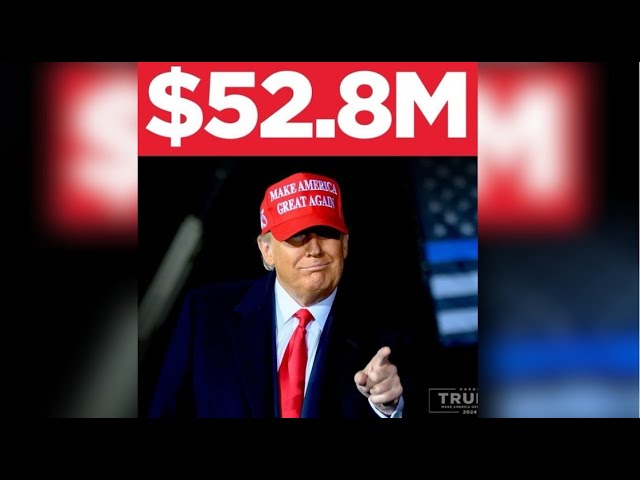 ⁣Sitio web de donantes de Trump colapsa y recuada más 30 millones de dólares luego del veredicto