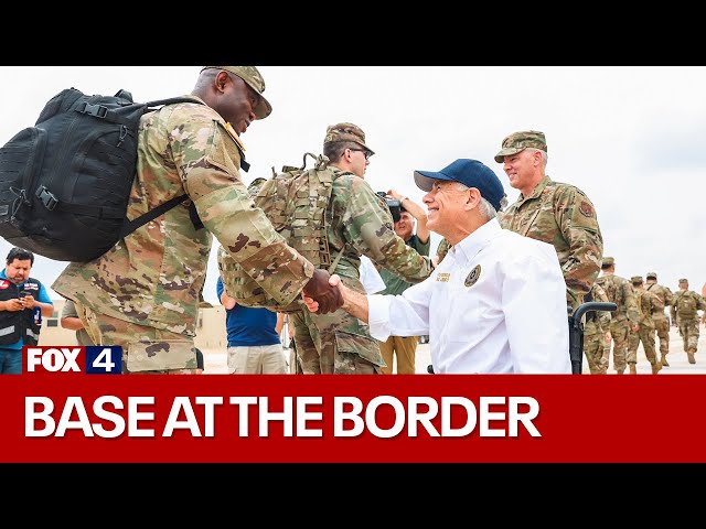 ⁣Gov. Abbott welcomes solider to base at the border - FULL NEWS CONFERENCE