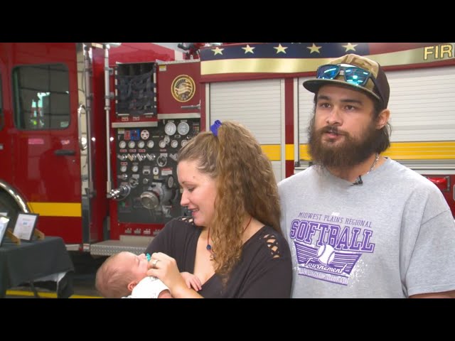 ⁣First responders honored for delivering baby along I-70 in Colorado