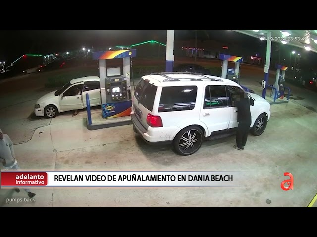 ⁣Captado en cámara el apuñalamiento en una gasolinera en Denia Beach