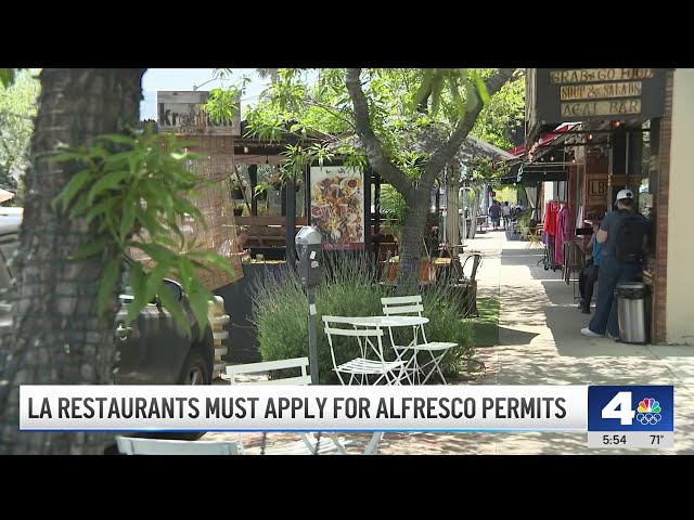 ⁣Businesses must now apply for alfresco permits