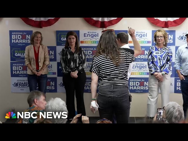⁣Arizona Democrats field office opening interrupted by Pro-Palestinian protesters