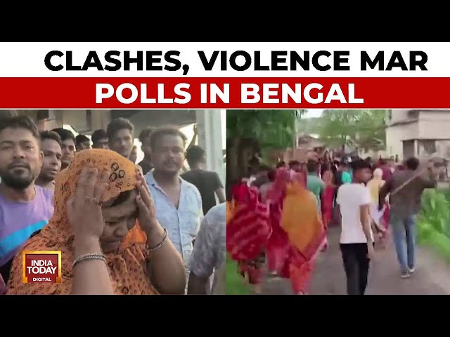 ⁣Bengal Poll Violence: Ruckus Outside Jadavpur Poll Booth, BJP Candidate Alleges Booth Jamming