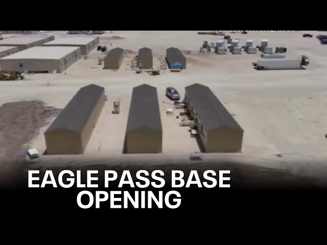 ⁣Texas National Guard members move into new Eagle Pass base 