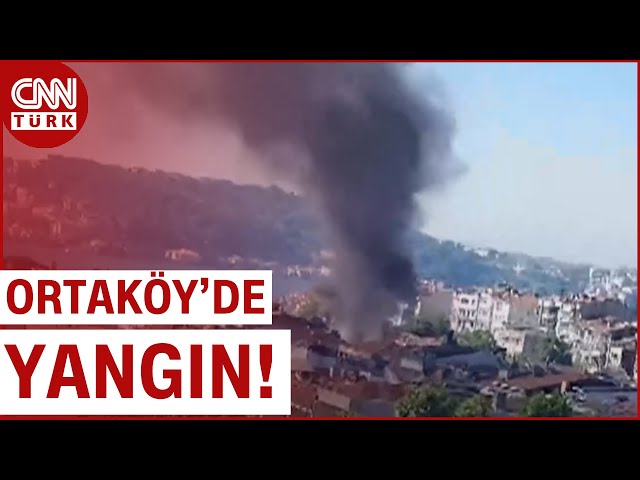 ⁣Ortaköy'de Apartman Yanıyor! İşte, Beşiktaş'taki O Yangının Görüntüleri...