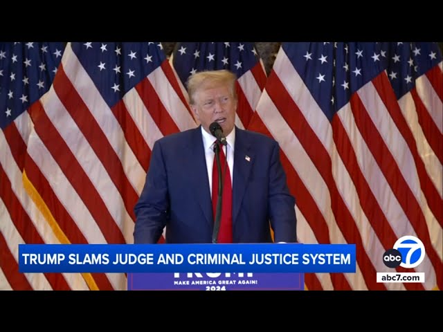 ⁣Trump slams judge and criminal justice system day after his conviction