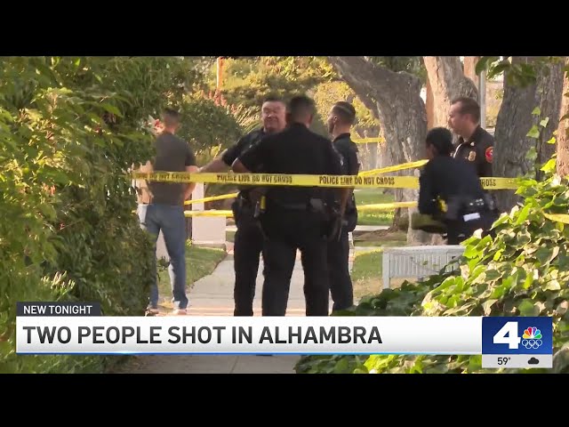 ⁣2 people shot in Alhambra