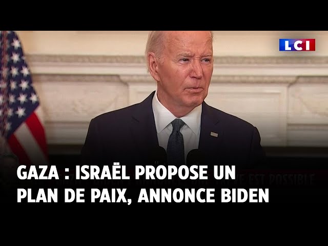 ⁣Gaza : Israël propose un plan de paix, annonce Joe Biden