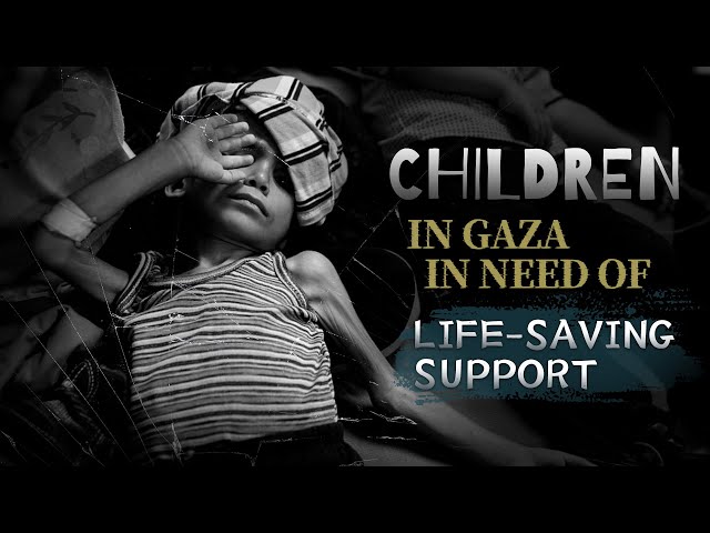 ⁣Children in Gaza in need of life-saving support