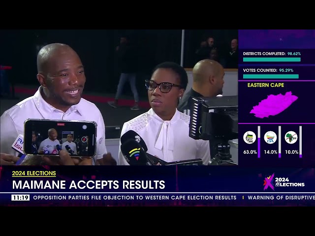 ⁣2024 Elections | Maimane accepts results