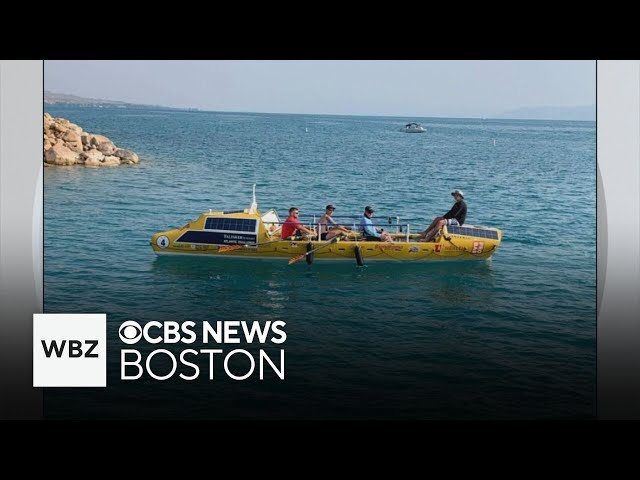 ⁣Brookline rower and doctor attempting to row across Atlantic Ocean to London