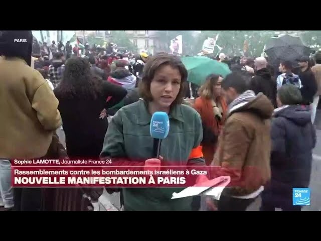 ⁣Manifestation en soutien aux Gazaouis à Paris : témoignages de manifestants • FRANCE 24