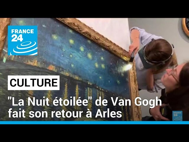 ⁣"La Nuit étoilée" de Van Gogh fait son retour à Arles • FRANCE 24