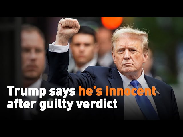 ⁣Trump says he’s innocent after guilty verdict