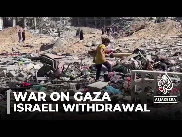 ⁣Israeli withdrawal from Jabalia: Residents retrieve bodies from the rubble
