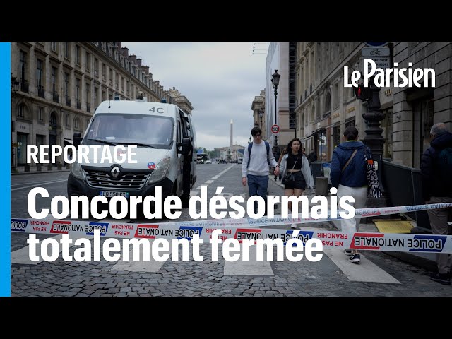 ⁣« Pas d'infos sur les GPS » : La place de la Concorde est entièrement fermée à la circulation