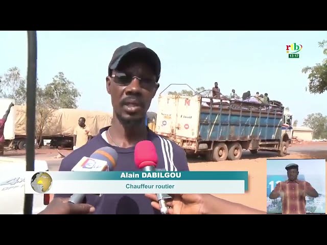 ⁣Opération de contrôle d’affiliation des chauffeurs à la CNSS à Bobo-Dioulasso sur la RN1