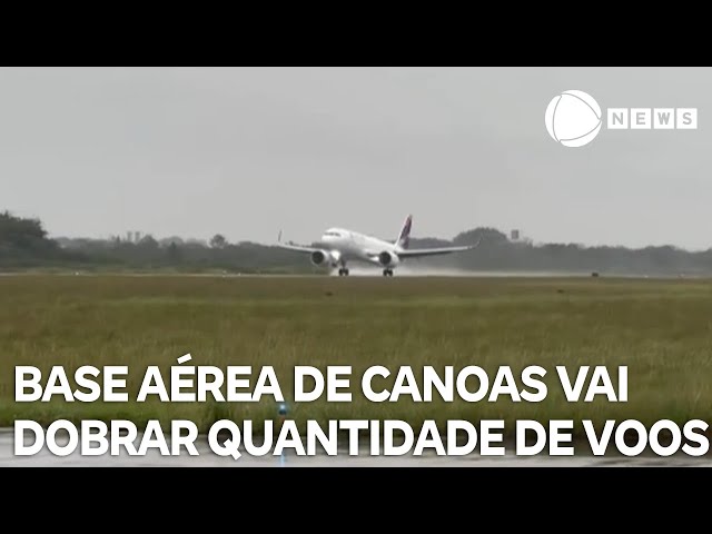 ⁣Base aérea de Canoas vai dobrar quantidade de voos