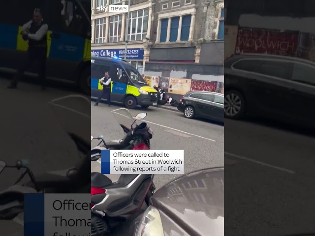 ⁣Three men in hospital after Woolwich stabbing