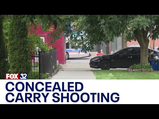 ⁣Chicago concealed carry holder shoots 3 men who attacked him
