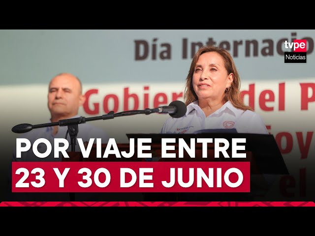 Presidenta Dina Boluarte pide autorización al Congreso para viajar a China