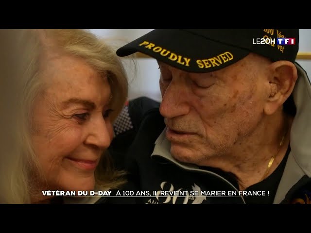 ⁣Vétéran du D-Day : A 100 ans il se marie en France