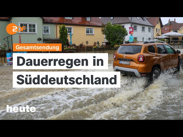 heute 19:00 Uhr vom 01.06.24 Hochwasser in Süddeutschland, Friedensplan für Gaza, Wahlkampf Endspurt