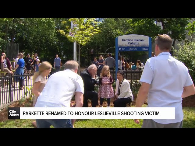 ⁣Parkette Renamed to Honour Leslieville Shooting Victim